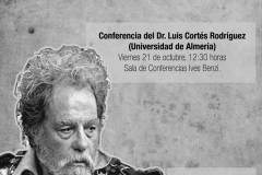 Conferencia del profesor visitante, Luis Cortés,“Que trata de los consejos que dio Don Quijote a Sancho sobre cómo ha de hablar un gobernador” , 21 de Octubre 2016, 12:30, Sala de conferencias Ives Benzi