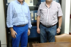 Con el profesor visitante de la Universidad de Almería, Dr. Luis Cortés