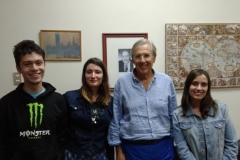 El profesor visitante de la Universidad de Almería, Dr. Luis Cortés, y los estudiantes del seminario de grado de 2016 a mi cargo